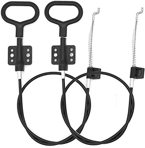 .... 2 Pack Sofa Recliner Cable Couch Cable with D Ring Exposed Length 5   Total Length 43.6  