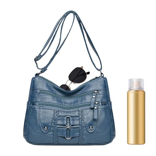 Sac bandoulière en cuir pour femme chic et élégant grand format