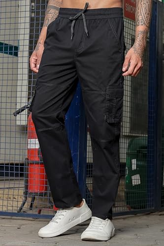 Image of Men's Stylish Cargo Pants | Slim Fit | Multi-Pocket Utility Trousers | Durable & Comfortable Fabric | Casual, Travel & Outdoor Wear