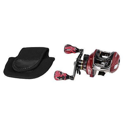 Lixada 10 + 1 rolamentos de esferas Baitcasting Reel 6.3: 1 Relação de engrenagem Leve e suave carre