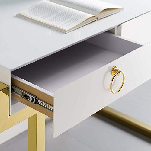 Modway-Ring-Office-Desk-Gold-White