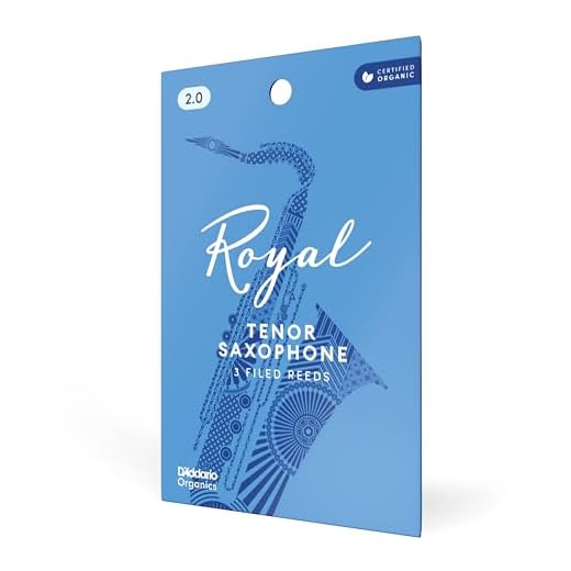 Cañas D'Addario Royal para saxofón tenor, fuerza 2, paquete de 3