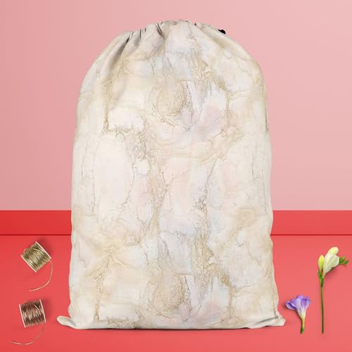 Image of ArtzFolio Pink & Peach | Reusable Sack Bag | Bag for Gym, Storage, Vegetable & Travel