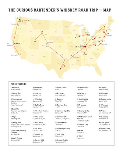 The Curious Bartender's Whiskey Road Trip: A coast to coast tour of the most exciting whiskey distilleries in the US, from small-scale craft operations to the behemoths of bourbon