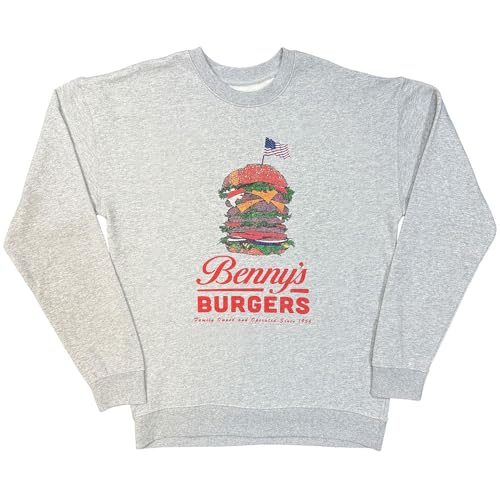 Sweat-shirt Stranger Things Benny's Burgers en coton noir pour fan de la série