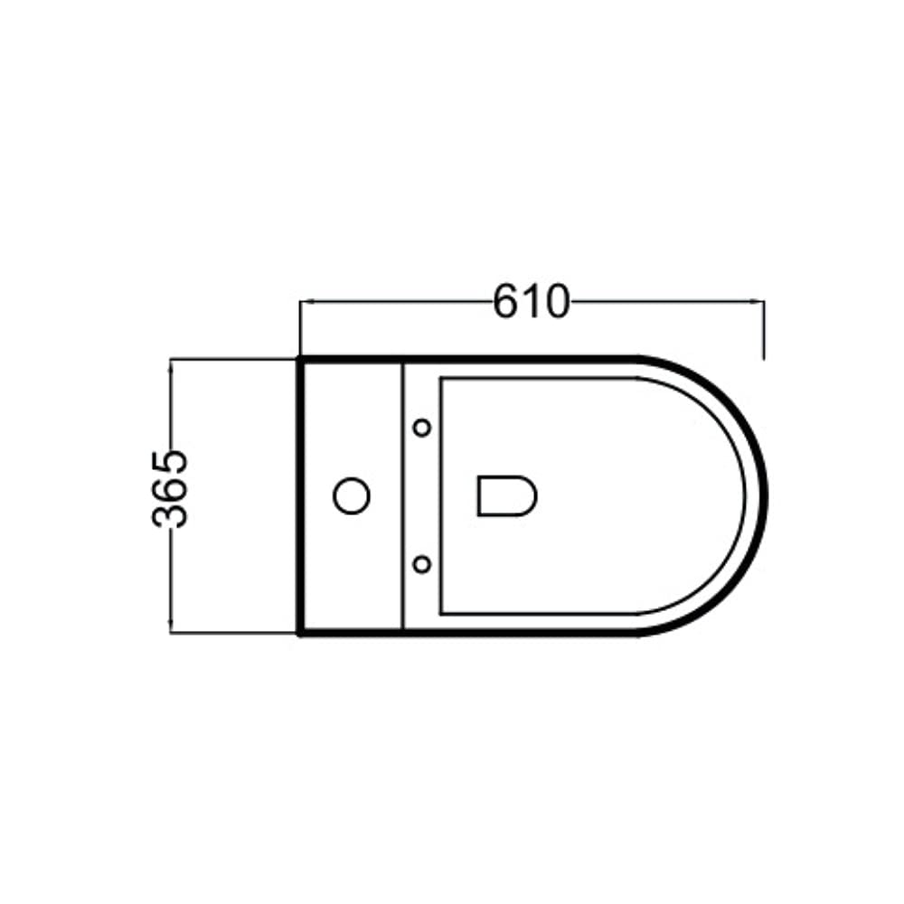Wc Inodoro Completo Redondo | Inodoro Tanque Bajo con Cisterna y Asiento Extrafino | Adosado a Pared Fondo Reducido con Salida Dual y Sistema Rimless (Wc Blanco)