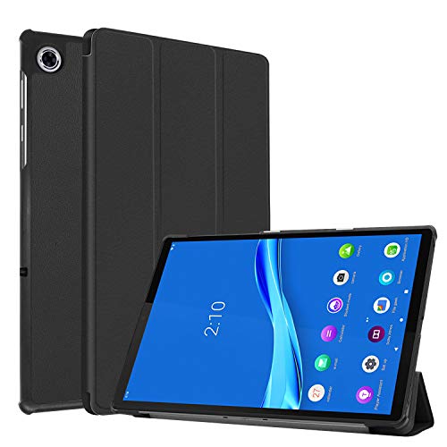 Mutucu NEC LAVIE Tab E TE510/KASケース 2020モデル NEC LAVIE Tab E TAB10/F01 YZ-TAB10F01タブレットケース 10.3インチLenovo Smart Tab M10 Plus 2nd Gen PUレザーカバー Lenovo Tab M10 FHD Plus 2nd Gen 三つ折ケース スタンド機能付き マグネット搭載 薄型 スマートケース