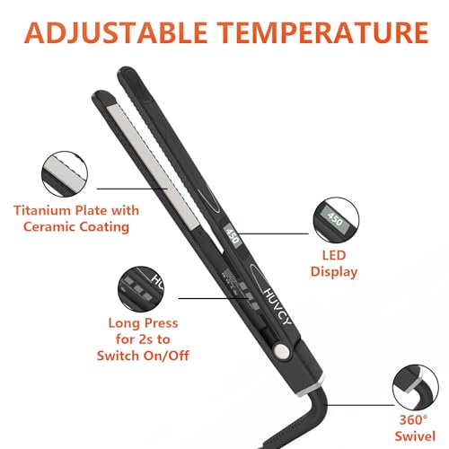 Plancha de Pelo 1 pulgada Titanio con Control de Temperatura miniatura 3