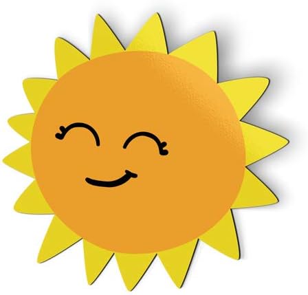 Happy Sun Sunshine Summer – Magnet – Car Fridge Locker – Select Size