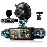 Orderich 4 Channel 360° Dash Cam Front and Rear Inside Left Right, 3.16 Inch FHD 1080P IPS Dashcam Supports Night Vision, Loop Recording, 24/7 Recording Parking Mode Monitor, Reverse View