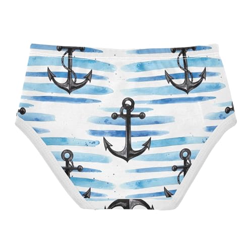 Colorful Toddler Underwear Floral 2t Cotton Panties for Girl Black Anchors Blue White Kids Undies Briefs2
