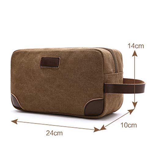 Iblue Toiletry Bag Leather And Canvas Travel Dopp Kit Bathroom Shaving Organizer For Men&Women Travel Accessories,#B03 (Hot Pink) #TOP1