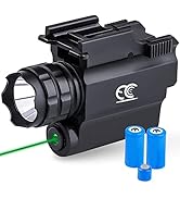 MCCC Tactical Flashlight Pistol Blue Laser Light,Picatinny Rail Mounted,fits Handgun, Shotgun,Air...