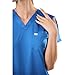 Meidiero Scrub Tops Women, Slim-fit Medical Shirts, Soft Stretch & Wrinkle-Resistant Women's Scrub Tops with 2 Chest Pockets Royal Blue