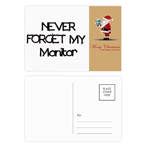 Cartes postales Never Forget My Monitor : lot papeterie vintage pour geek et bureau