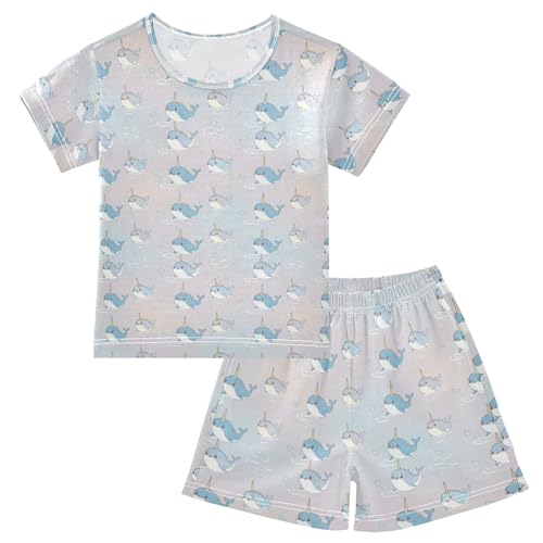 Cute Dolphin Pajama Set Pajamas Sleepwear Nightwear Loungewear Clothes Set B04046423