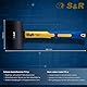S&R Gummihammer Schwarz 910g aus Naturkautschuk mit rutschfestem stoßdämpfendem Fiberglasstiel, ⌀=75 mm, Schonhammer für Außenarbeiten zB. Pflastersteine, Klinker, Fliesen, Camping - GS geprüft