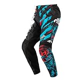 pantalon motocross barato ✅ [SEGURIDAD] Diseño ligero, transpirable y duradero con inserciones protectoras y elásticas en las zonas críticas.