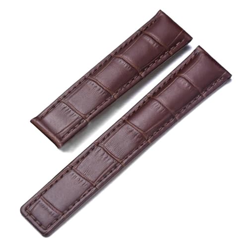 Bracelet montre cuir véritable 22mm 20mm 19mm Calera noir marron rouge homme