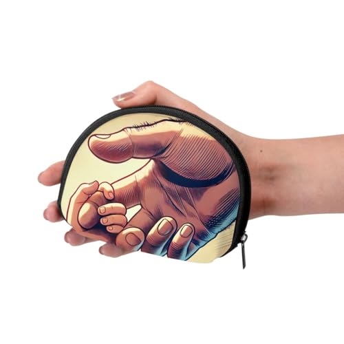 Portable Coin Purse Grandparents-Love Mini Zippered Money Pouch Card Holder3