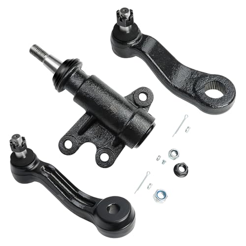 LCWRGS Front Pitman Idler Arm for Chevy GMC C1500 C2500 C3500 K1500 K2500 K3500 Suburban Tahoe Yukon Pitman Arm Idler Arm Bracket Assembly K6447 K6335 K6722-3pc