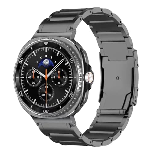 Bracelet en métal titane compatible Galaxy Watch 8 40 44 46mm pour le quotidien