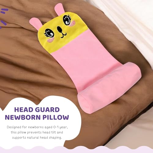 Image of Baby Head Protector Helmet for 6 Months to 3 Years | Soft Cotton Safety Cap with Air Ventilation | Infant Toddler Fall Protection Headgear for Boys & Girls (Pink)