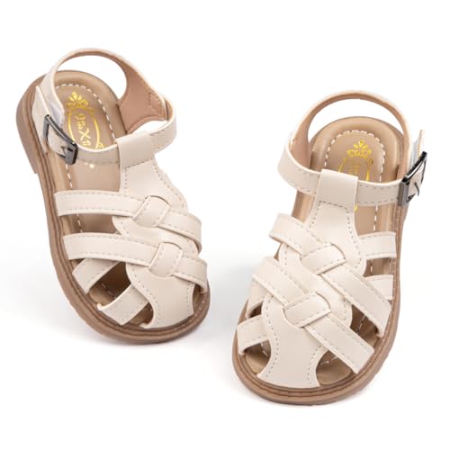 Image of Boys Girls Sandals Open Toe Breathable Princess Non-Slip Flats Summer Beach Lightweight Rubber Sole Sandals (Toddler /Little Kid)