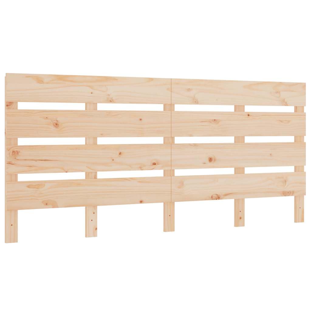 vidaXL Cabecero de Cama Cabezal Dormitorio Estructura Habitación Mobiliario Muebles Decoración Adorno Madera Maciza de Pino 135x3x80 cm
