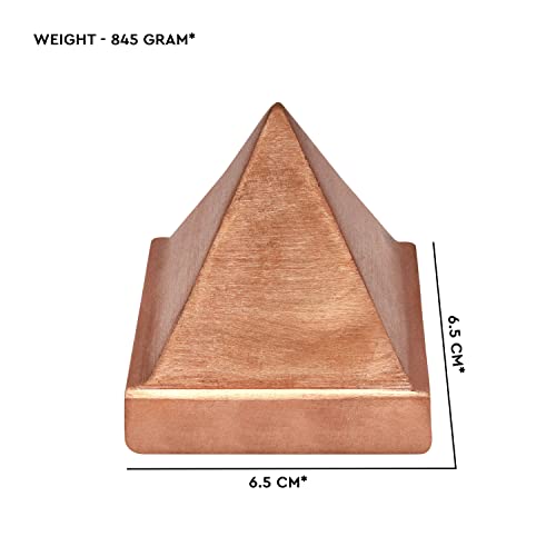 Image of Vastu Copper Pyramid Solid |2.5inch |Weight- 845gm Approx |Pyramid for South-East Entrance, Toilet, Kitchen, Bedroom Vastu Defect Dosha Remedies (Copper) |Pack of 1
