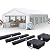 Quictent 16x32ft Party Tent Heavy Duty Outdoor Gazebo White Wedding Tent Canopy Event Shelter Carport with Removable Sidewalls& Carry Bags