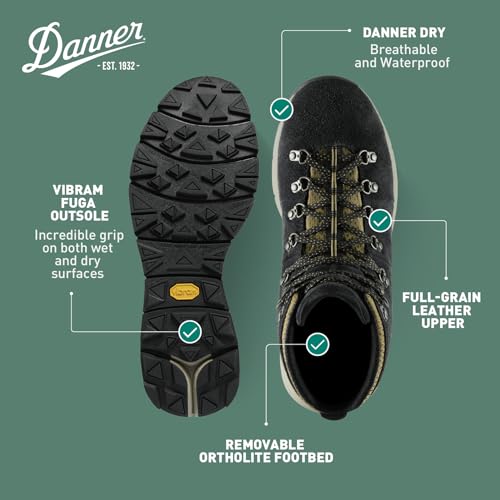 Danner Mountain 600 Leaf Gore-Tex Waterproof Hiking Boots for Men Made with Full-Grain Leather, with Breathable Gore-Tex Barrier and Traction Outsole4