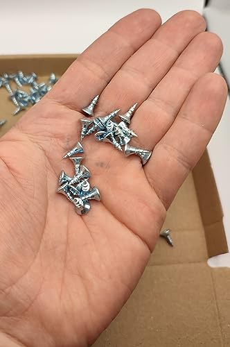 LLB 10mm screws M3 Self-Tapping Wood Screw Zinc Plated Box of 250pcs Small Silver Long 10mm x 3.5mm (0.40"x0.14") - Image 4