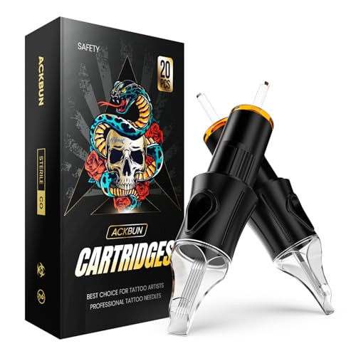 20 Pcs 1213RM Tattoo Cartridge Needles - #12 Standard Round Magnum Tattoo Needles Pro Sterilization and Safety for Tattoo Pen