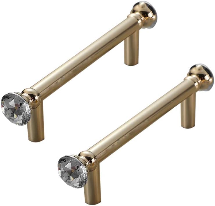 Boutons de porte en cristal poignée de placard cuisine 192 mm quincaillerie meubles