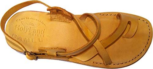 Holy Land Market Unisex Leather Biblical Sandals (Jesus - Yashua) Jesus - Colored