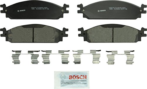 BOSCH BP1376 QuietCast Premium Organic Disc Brake Pad Set - Compatible with Select Ford Flex; Lincoln MKS, MKT; FRONT
