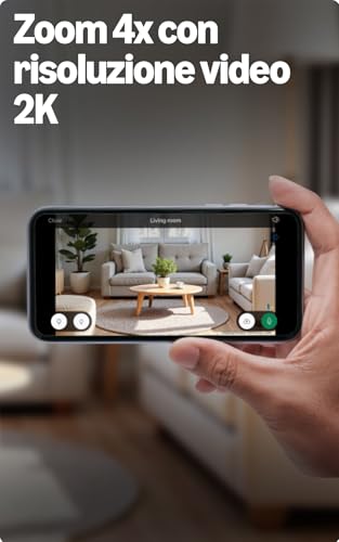 Videocamera Mini 2K+ Blink (ultimo modello) | Videocamera di sicurezza domestica con alimentatore plug-in, risoluzione video 2K, zoom 4x, visione notturna a colori | 1 videocamera – Nera 3 Videocamera Mini 2K+ Blink (ultimo modello) | Videocamera di sicurezza domestica con alimentatore plug-in, risoluzione video 2K, zoom 4x, visione notturna a colori | 1 videocamera – Nera - immagine 3