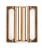 Bikiniverschluss Metall rose gold 15 mm Stegbreite
