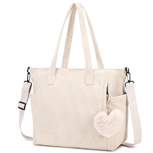 Makukke Cord Tote Bag Tasche Damen Umhängetasche Groß Shopper Handtasche...