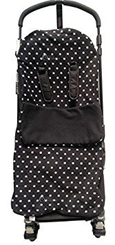 Snuggle Chancelière/Cosy orteils Compatible avec Hauck Poussette Condor Malibu Viper Apollo Polka Dot Noir