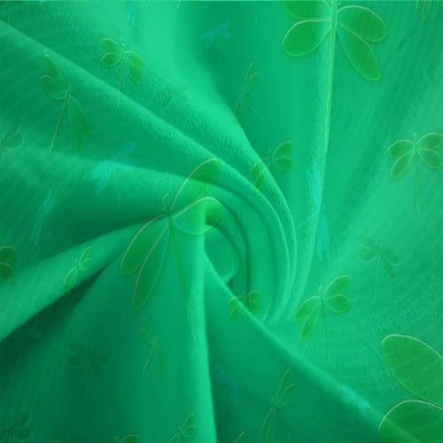 Parure de lit 3 pièces single avec housse de couette imprimée 3D verte et taies - 8