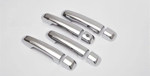 �O���h�A�n���h���J�o�[ �p �����h�N���[�U�[ �v���h 150 2010-2019�p�B LC150 J150 �S���f�� 4�h�A ����̂��鍕���Ԃ̃h�A �n���h�� �J�o�[ �X�^�C�����O �A�N�Z�T���[(Silver no sensor)