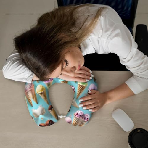 Almohada cervical poliéster tamaño único negro miniatura 7