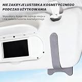 THQAE 1 x uchwyt na okulary samochodowe, uchwyt na okulary, uchwyt na okulary przeciwsłoneczne, uchwyt na okulary samochodowe, skórzany uchwyt na samochody, wielofunkcyjny, akcesoria samochodowe
