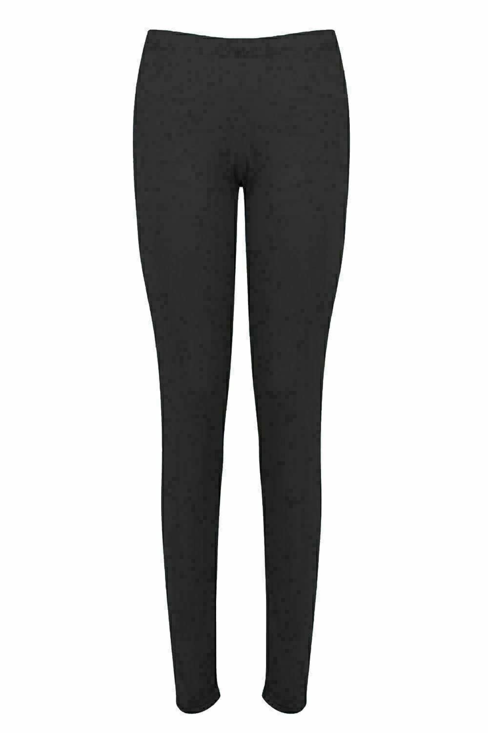 Women's Soft Stretchy Viscose Lycra Leggings - Plain Colors, Elastic Waist, UK Made (Black, Red, Cream, Etc.)