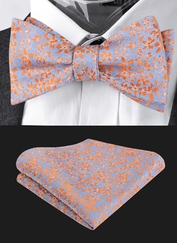 Image of Alizeal Mens 2pcs Floral Pattern Bow Tie Set