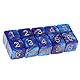 Yourandoll 20 STÜCKE Polyedrische Würfel D6 Würfel 16mm Acryl 6 Seitige Dice Spielwürfel for DND RPG Tischspiele Brettspiel (Blau Lila und Rot Blau)