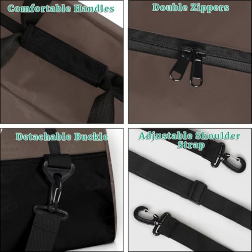 Personalized Boy/Girl Dance Bag, Custom Name/Team Name Gymnastics Bags, Suitable for Weekend Travel Overnight Kids Gym Bag sports Travel Bags Dark Gray4