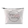 PXTIDY Grey’s Show Reißverschlusstasche Fans Geschenk I Just Want to Watch Grey’s Make-up-Tasche Greys TV Show Merchandise Greys Stillgeschenk für TV-Show-Fans, beige